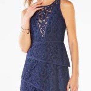 BCBG Hannah Scroll Lace Dress